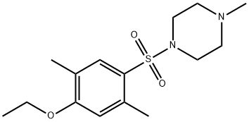 1-((4-ethoxy-2,5-dimethylphenyl)sulfonyl)-4-methylpiperazine 구조식 이미지