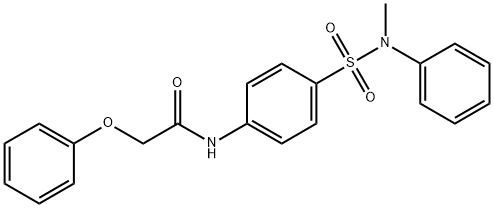 N-(4-{[methyl(phenyl)amino]sulfonyl}phenyl)-2-phenoxyacetamide Structure