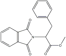 methyl 2-(1,3-dioxoisoindol-2-yl)-3-phenyl-propanoate 구조식 이미지