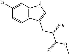 DL-6-Chlorotryptophan methyl ester 구조식 이미지