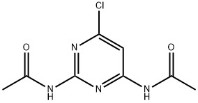 Acetamide,N,N'-(6-chloro-2,4-pyrimidinediyl)bis- (9CI) 구조식 이미지