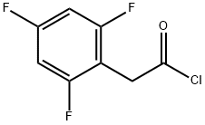 Benzeneacetyl chloride, 2,4,6-trifluoro- Structure