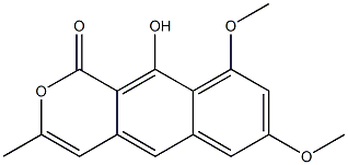 1H-Naphtho[2,3-c]pyran-1-one, 10-hydroxy-7,9-dimethoxy-3-methyl- Structure