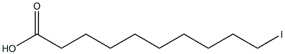 Decanoic acid, 10-iodo- 구조식 이미지