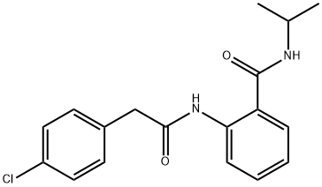 2-{[(4-chlorophenyl)acetyl]amino}-N-(propan-2-yl)benzamide Structure