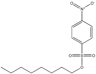 Benzenesulfonic acid, 4-nitro-, octyl ester 구조식 이미지
