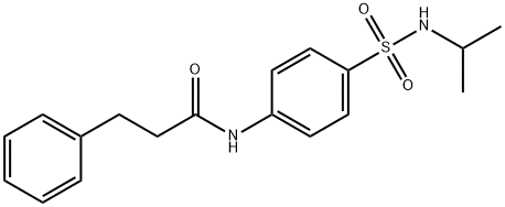 3-phenyl-N-[4-(propan-2-ylsulfamoyl)phenyl]propanamide Structure