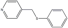 Pyridine, 4-[(phenylthio)methyl]- Structure