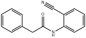 Benzeneacetamide, N-(2-cyanophenyl)- Structure