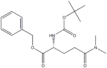 (R)-BENZYL 2-((TERT-BUTOXYCARBONYL)AMINO)-5-(DIMETHYLAMINO)-5-OXOPENTANOATE 구조식 이미지