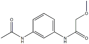 N-(3-acetamidophenyl)-2-methoxyacetamide Structure