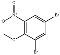 1,5-dibromo-2-methoxy-3-nitrobenzene 구조식 이미지