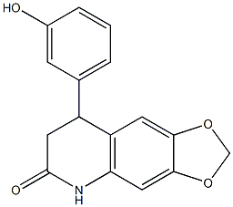 8-(3-hydroxyphenyl)-7,8-dihydro-5H-[1,3]dioxolo[4,5-g]quinolin-6-one Structure