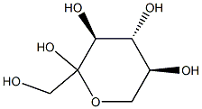 (3S,4R,5S)-2-(hydroxymethyl)oxane-2,3,4,5-tetrol Structure