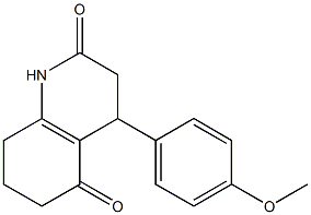 4-(4-methoxyphenyl)-1,3,4,6,7,8-hexahydroquinoline-2,5-dione Structure