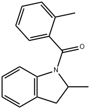 (2-Methyl-2,3-dihydro-indol-1-yl)-o-tolyl-methanone 구조식 이미지