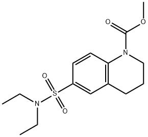 methyl 6-(diethylsulfamoyl)-3,4-dihydroquinoline-1(2H)-carboxylate 구조식 이미지