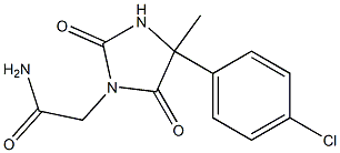 1-Imidazolidineacetamide,4-(4-chlorophenyl)-4-methyl-2,5-dioxo- Structure