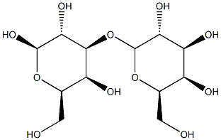 (3R,4S,5S,6R)-6-(hydroxymethyl)-4-[(2R,3R,4S,5R,6R)-3,4,5-trihydroxy-6-(hydroxymethyl)oxan-2-yl]oxyoxane-2,3,5-triol Structure