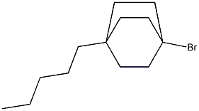 Bicyclo[2.2.2]octane, 1-bromo-4-pentyl- Structure