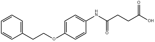 4-oxo-4-{[4-(2-phenylethoxy)phenyl]amino}butanoic acid Structure