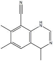 8-Quinazolinecarbonitrile,1,4-dihydro-4,6,7-trimethyl- 구조식 이미지
