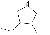 3,4-diethylpyrrolidine Structure