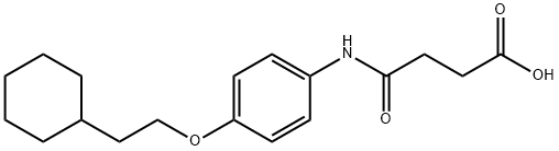 4-{[4-(2-cyclohexylethoxy)phenyl]amino}-4-oxobutanoic acid Structure
