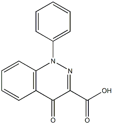 3-Cinnolinecarboxylic acid, 1,4-dihydro-4-oxo-1-phenyl- Structure