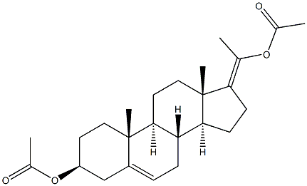Pregna-5,17(20)-diene-3,20-diol,diacetate, (3b)- (9CI) 구조식 이미지