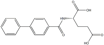 L-Glutamic acid,N-([1,1'-biphenyl]-4-ylcarbonyl)- 구조식 이미지
