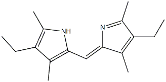 (2Z)-4-ethyl-2-[(4-ethyl-3,5-dimethyl-1H-pyrrol-2-yl)methylidene]-3,5-dimethyl-pyrrole 구조식 이미지