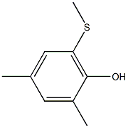 Phenol, 2,4-dimethyl-6-(methylthio)- Structure