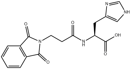 L-Histidine, N-[3-(1,3-dihydro-1,3-dioxo-2H-isoindol-2-yl)-1-oxopropyl]- 구조식 이미지