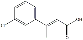 2-Butenoic acid, 3-(3-chlorophenyl)-, (E)- Structure