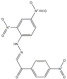 Ethanone,1-(4-nitrophenyl)-, 2-(2,4-dinitrophenyl)hydrazone Structure