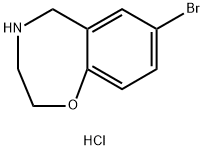7-bromo-2,3,4,5-tetrahydro-1,4-benzoxazepine hydrochloride Structure