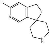 Spiro[furo[3,4-c]pyridine-3(1H),4'-piperidine],6-fluoro- Structure