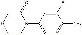 4-(4-amino-3-fluorophenyl)morpholin-3-one Structure