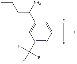 1-[3,5-BIS(TRIFLUOROMETHYL)PHENYL]BUTYLAMINE Structure