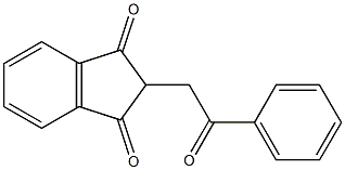 1H-Indene-1,3(2H)-dione, 2-(2-oxo-2-phenylethyl)- 구조식 이미지