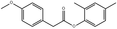 2,4-dimethylphenyl (4-methoxyphenyl)acetate Structure