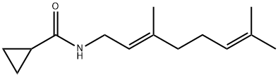 N-3,7-DIMETHYL-2,6-OCTADIENYLCYCLOPROPYLCARBOXAMIDE Structure