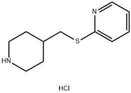 2-[(piperidin-4-ylmethyl)sulfanyl]pyridine hydrochloride 구조식 이미지