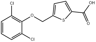 5-[(2,6-Dichlorophenoxy)methyl]thiophene-2-carboxylic acid Structure