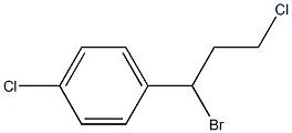 1-(1-bromo-3-chloropropyl)-4-chlorobenzene Structure