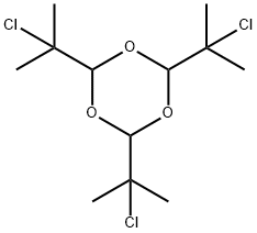 2,4,6-tris(2-chloropropan-2-yl)-1,3,5-trioxane Structure