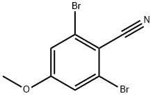 2,6-dibromo-4-methoxybenzonitrile Structure