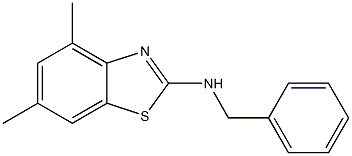 N-benzyl-4,6-dimethyl-1,3-benzothiazol-2-amine 구조식 이미지