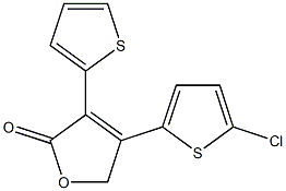 4-(5-chlorothiophen-2-yl)-3-(thiophen-2-yl)furan-2(5H)-one Structure